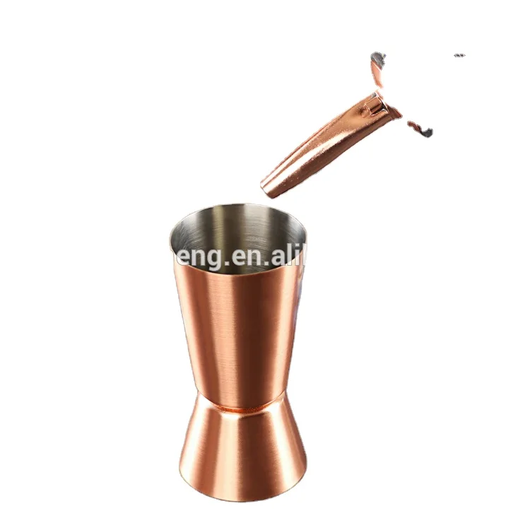 2cl/4cl stainless steel jigger with copper plated