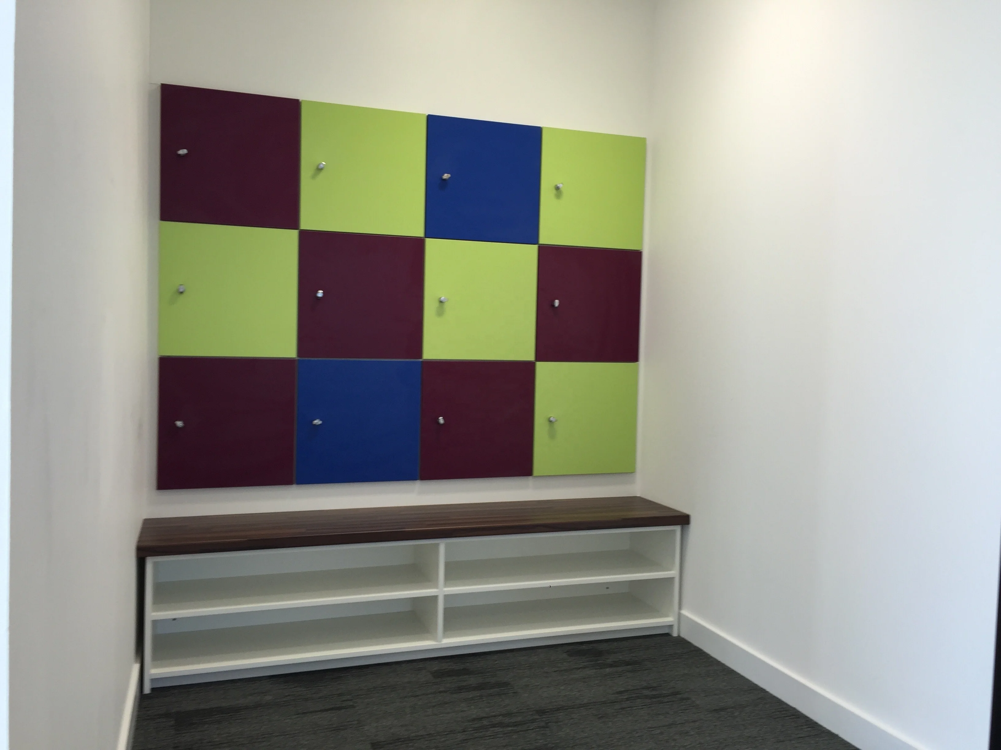 Indoor Outdoor Waterproof Storage Cabinet gym HPL Compact Laminate Board Benches children Locker With Shoe Racks