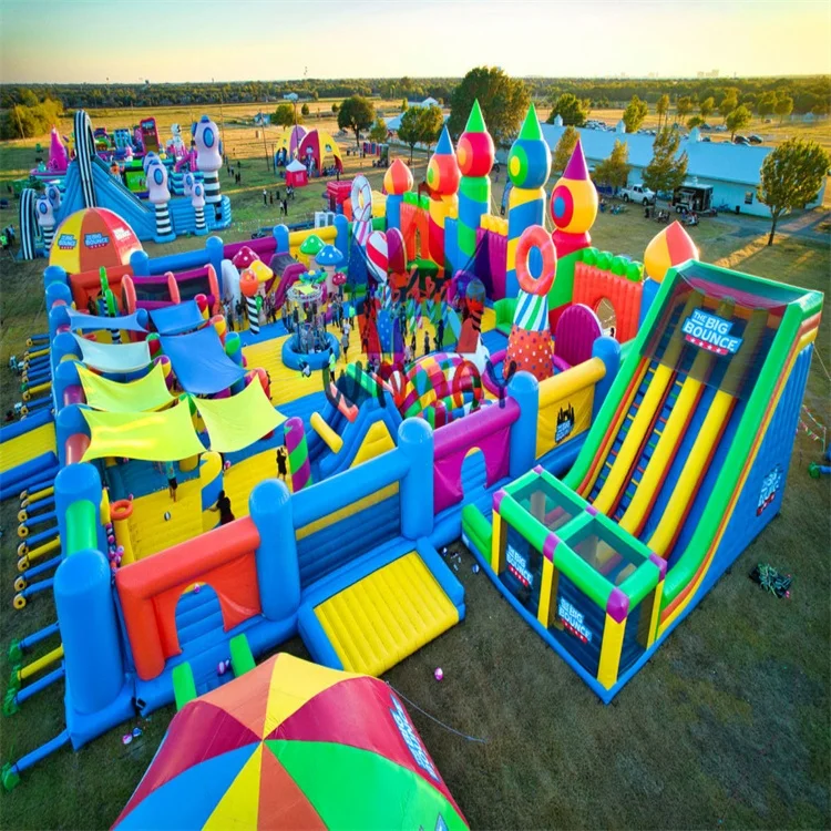 Customized Commercial Inflatable Park Adult And Children outdoor Inflatable Amusement Park Inflatable Theme Park