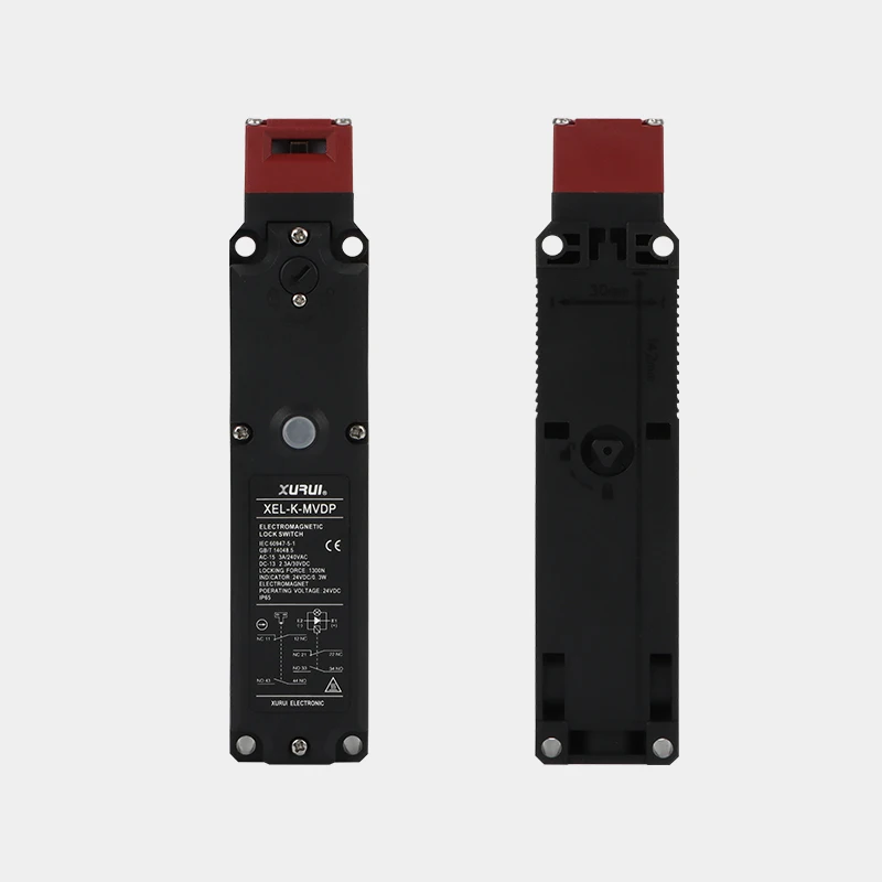 Industrial safety interlock switch compact safety door switch slow action NC contacts