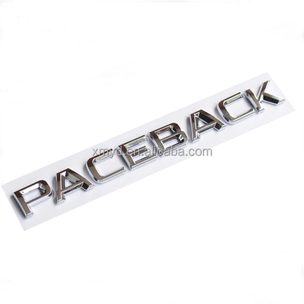 ABS Plastic 3D Chrome Letters & Numbers Car Model