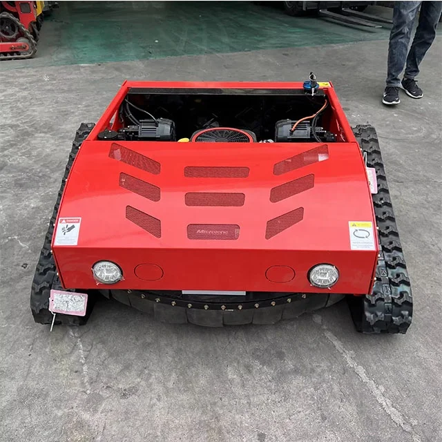 Free Shipping DIY Grade Zero Turn Lawn Mower Self-Propelled 4-Stroke Remote Control 24V Gasoline/Electric Track Cutting Bushes