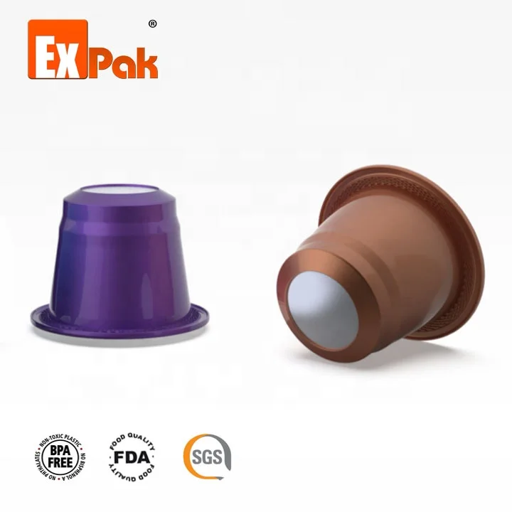 New design compatible plastic pod aluminum bottom coffee capsule