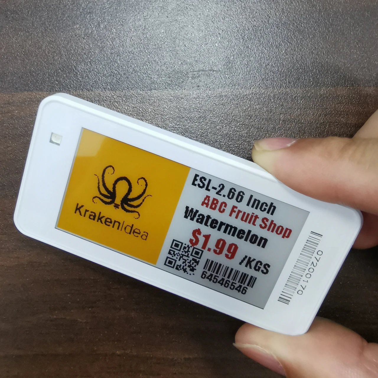 Four color ESL label 4 color electronic shelf label 2.66 inch ESL tag for retail store use