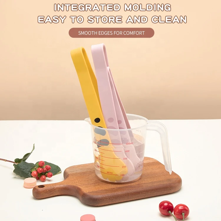 Cute Mini Tongs Silicone Ice Cube Tongs For Ice Bucket