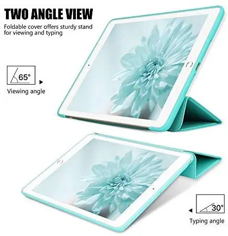 Case For New iPad 9.7 2018 - Slim Lightweight Smart Shell Stand Smart Cover With Soft PU Leather For ipad 9.7 2018