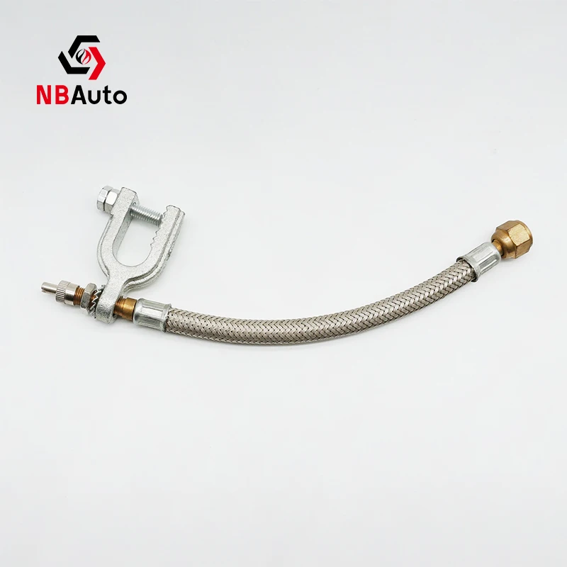 NBAuto Truck Tyre Valve Extension with Holder Flexible Rubber Bus Tire Valve Extender Easy Inflation Valve Stem Adapter