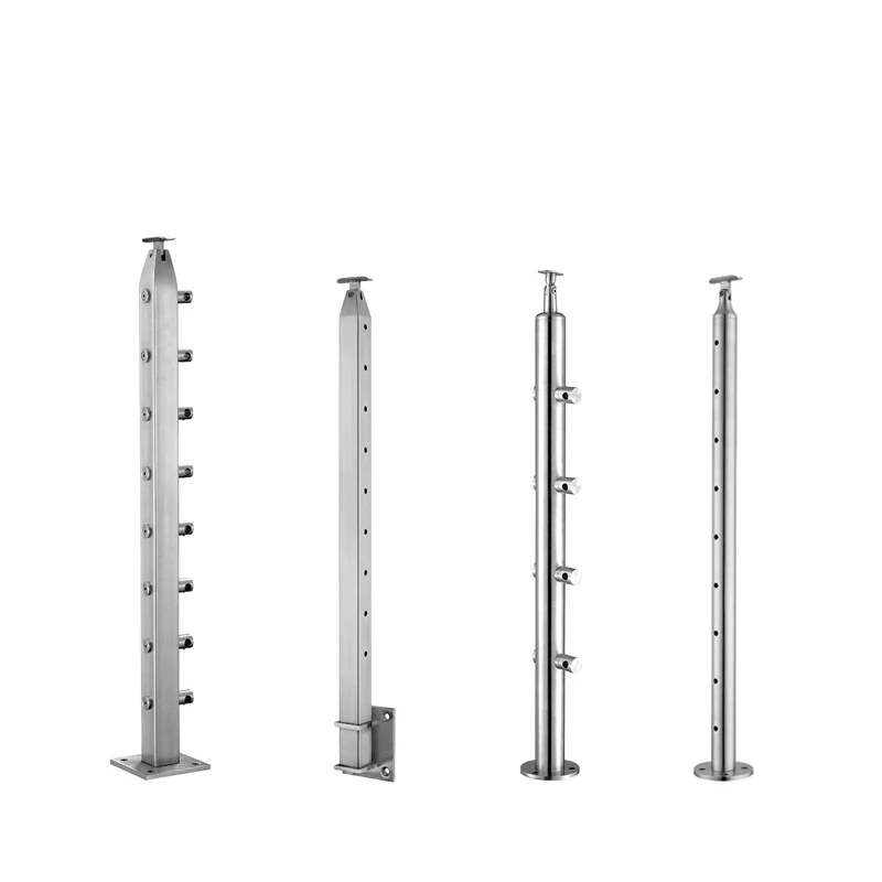 Direct Selling 304 316 Stainless Steel Bar Railing Handrail Brackets Post For Deck Terrace