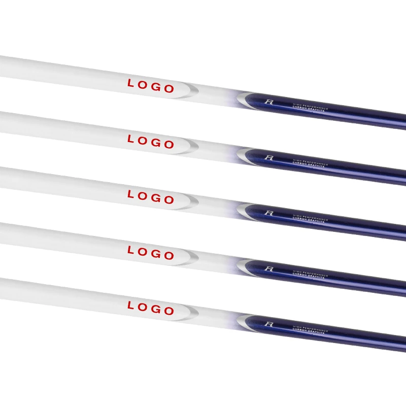 Wholesale  Golf Driver Shafts Flex R 100% Graphite Printing Logo Carbon Fiber