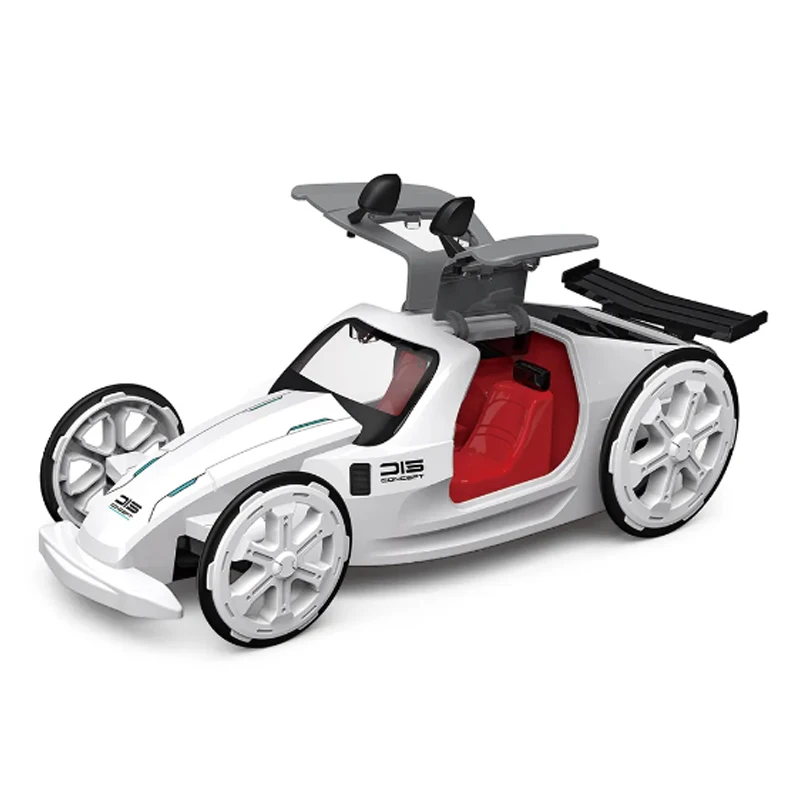 Solar Powered Car Toy DIY Science Electric Cars Assembly Vehicle Toy with Openable Doors Educational Experiment Building Car
