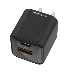 USB C Charger Block 20W High Power Dual Port Fast Charger Mini Size PD Adapter