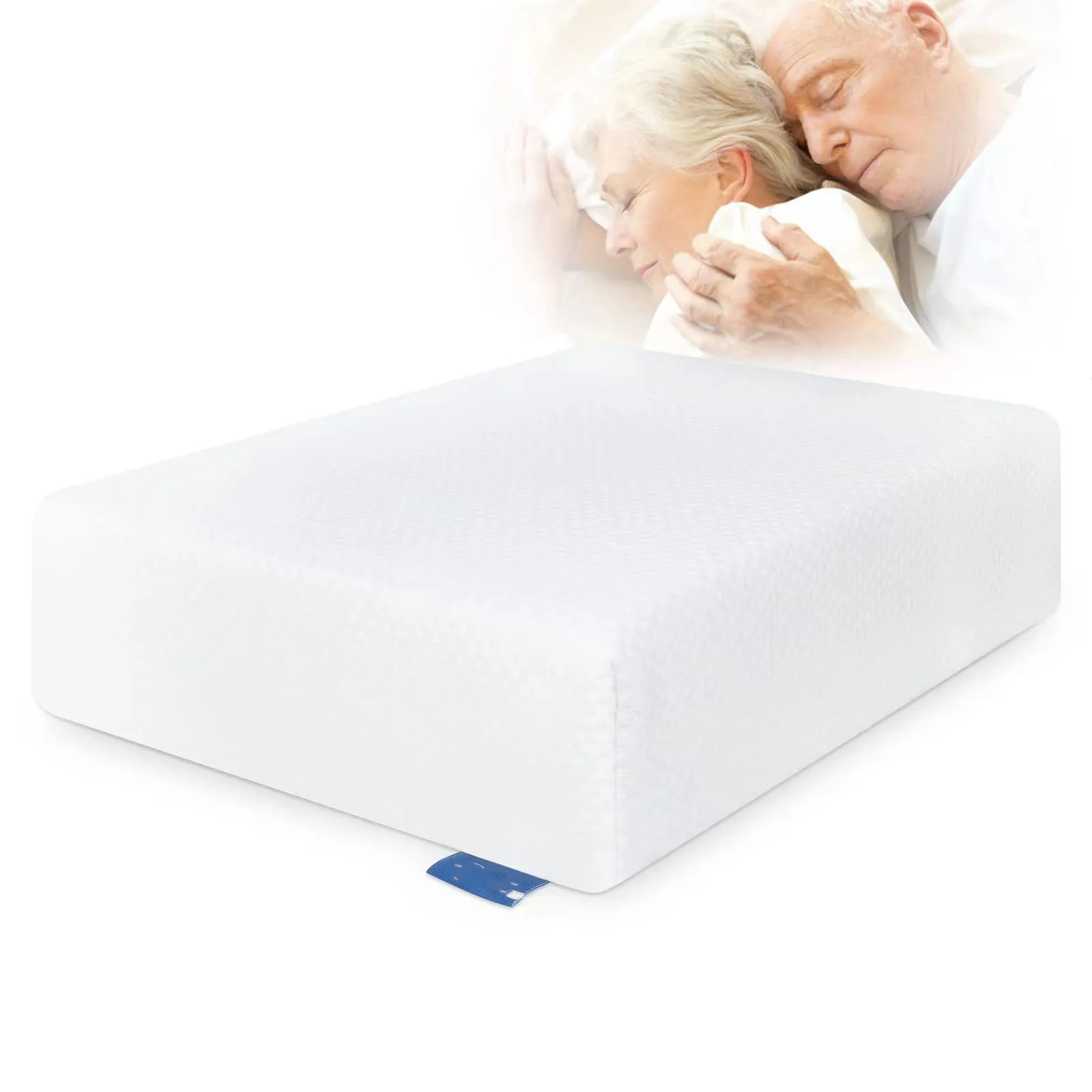 Square Pillow for Side Sleepers,Slow Rebound Memory Foam Pillow Cube for Neck Support Cushion Pillow