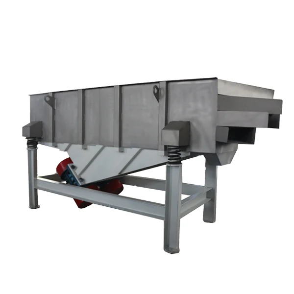 Крупногабаритное линейное вибрирующее сито с древесным углем