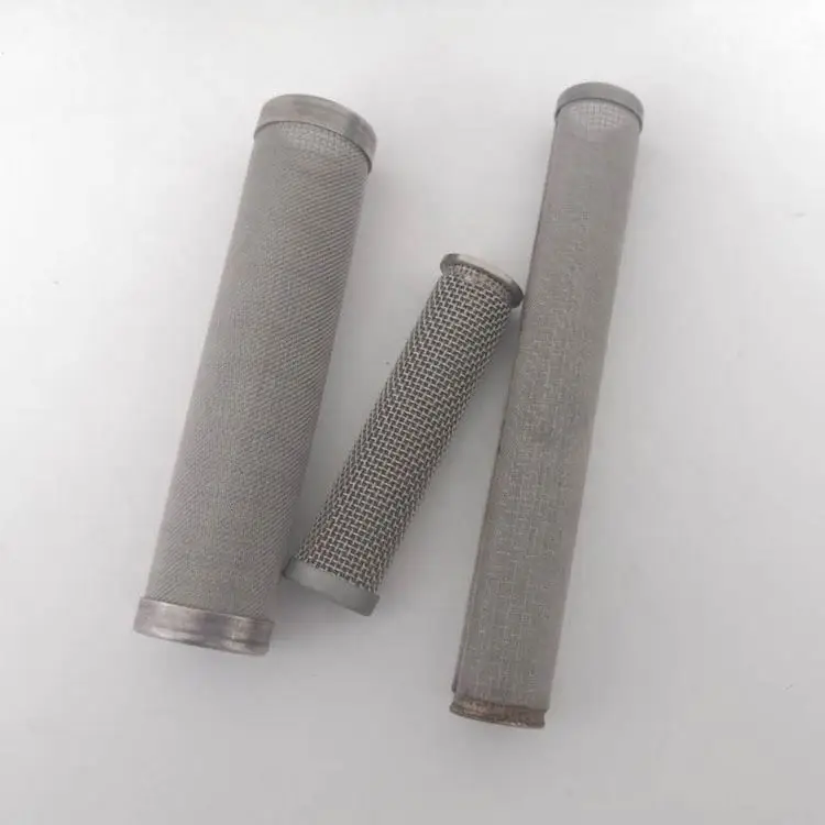 Stainless Steel Woven Wire Mesh Strainer Filter Screen Bucket Chinese Manufacturer Pipe Strainer