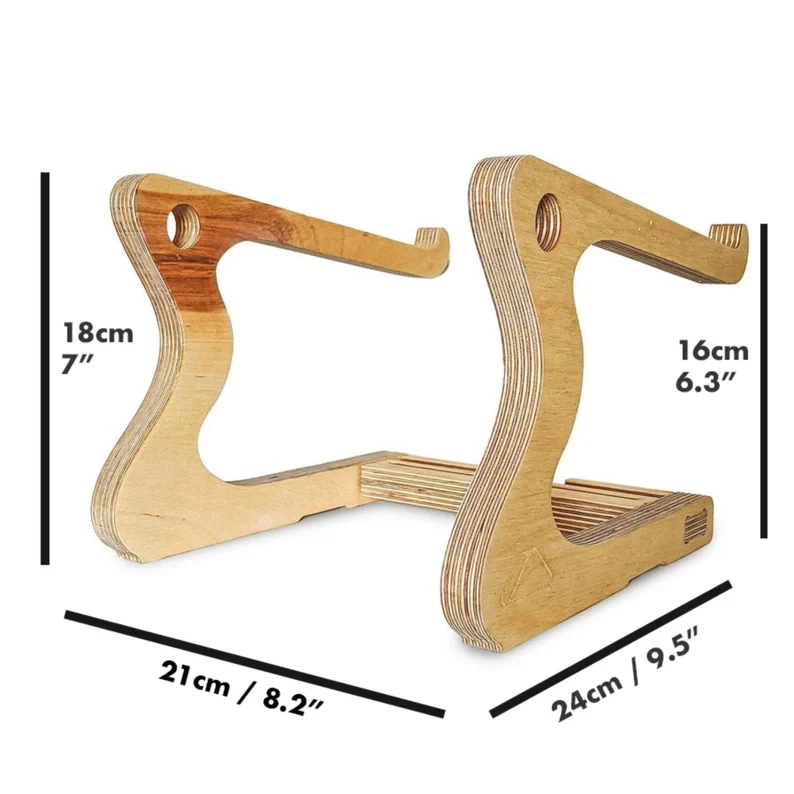 202408 Paramount Laptop Stand By Equal Peaks Sustainable Gift Eco Wood Working From Home Gift Wooden Laptop Stand & Phone holder