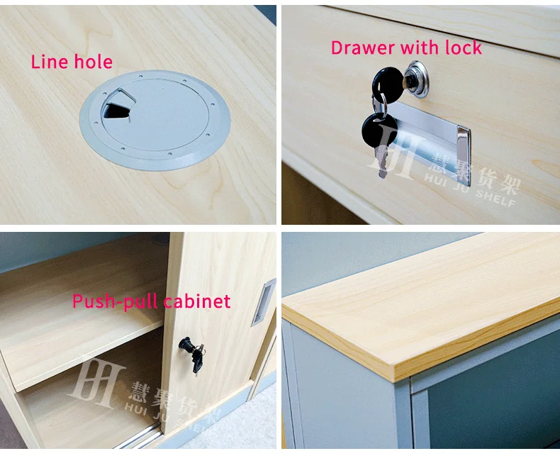 Meicheng Supermarket Checkout Systems Cashier Counter Display Store Counter Checkout