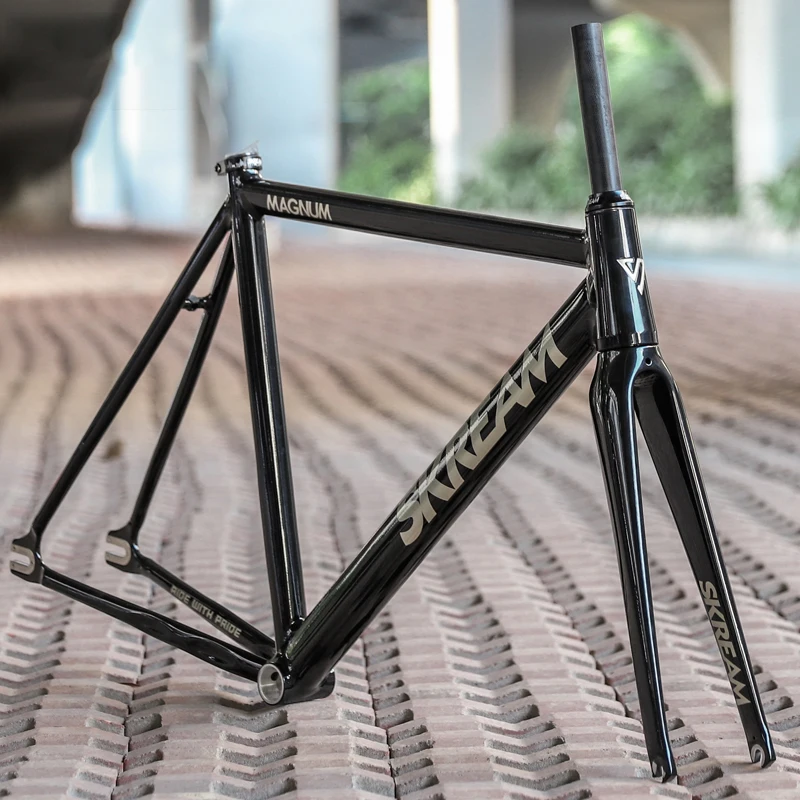 SKREAM MAGNUM  Aluminum 6061 Track Bike Fame Fixed Gear bike Frame with Carbon Fork  Frameset