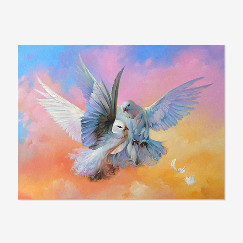 DIY 5D Diamond Painting Full Drill Embroidery Flying Pigeon Bird Modern Fashion Canvas Diamond Painting Art Cross Stitch Kits