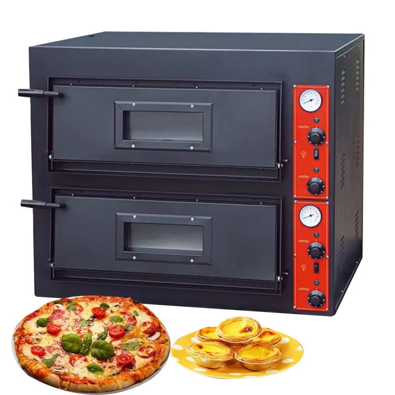CE 500 degrees electric gas pizza oven countertop pizza maker commercial baking oven for pizza