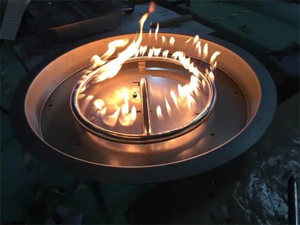 
Outdoor remote control rectangle gas firepit burner 