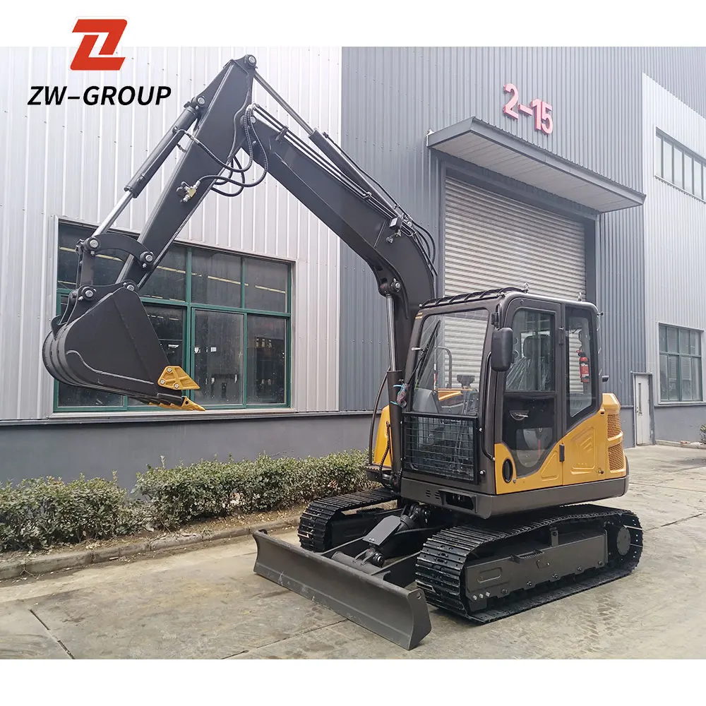 Free Shipping Mini Excavator 3.5 Ton EPA Euro 5 Chinese excavators  Kubota Engine Crawler Digger Farm Excavator Machine