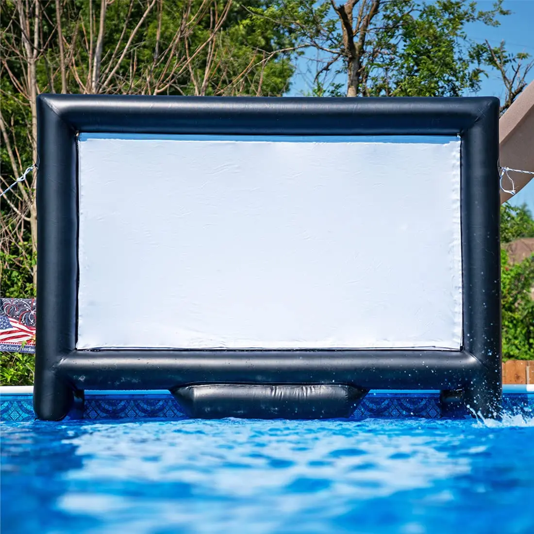 Hotsale Airtight Inflatable Screen Movie Cinema 12ft Outdoor Pvc Waterproof Movie Screen Inflatable Outdoor