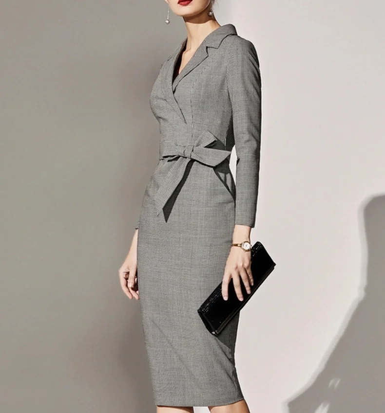 Custom Oem Manufacturer Fashion Designer Womens Office For Woman Ladies Dress Suit Office Woman Dress
