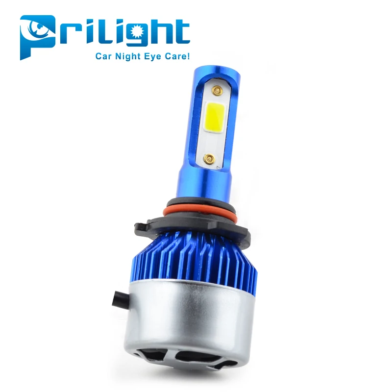 Auto parts P2 LED COB Chip LED head light with fan H1 H3 H7 H11 H13 880 9005 9006 9007 H4 8000lm led headlight bulb H4