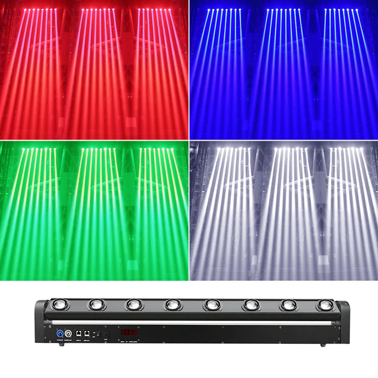 8 Eyes rgbw beam moving head stage led bar laser light for nightclub projector disco dancing stage party