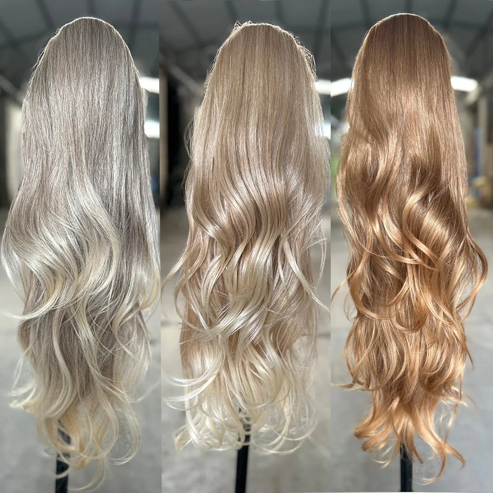 Gladys Weave Ponytail Extensions Overh Free Ship Synthetic Long 32 Inches Curls Ponytail For Women Horse False Weave Pony Tail