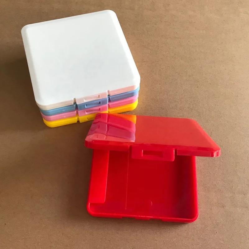 
square shape Customized factory directly Japan style plastic face mask case container Box in different colors 