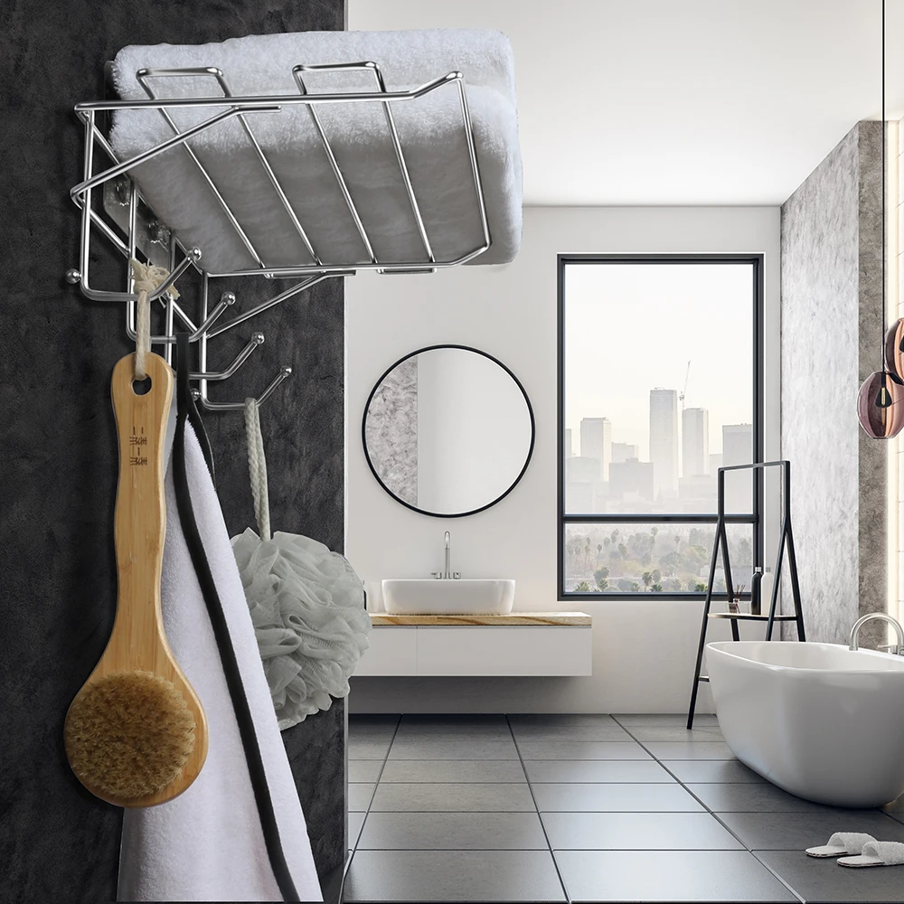 Made In China Brand Name Wholesale Bathroom Accessories Stainless Steel Towel Rack For Shower