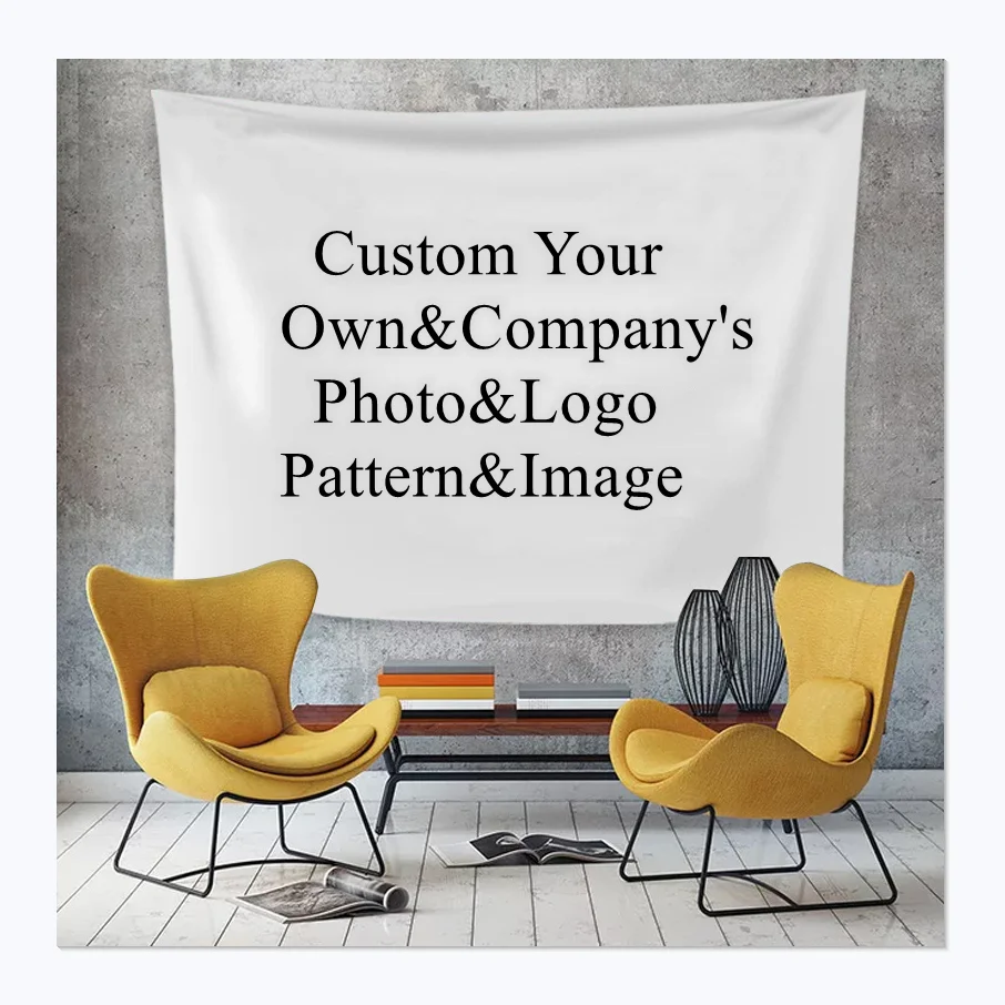 Personalized Colorful Pattern 100% Polyester Digital Printed Background Tapestry Woven Wall Hanging Tapestry