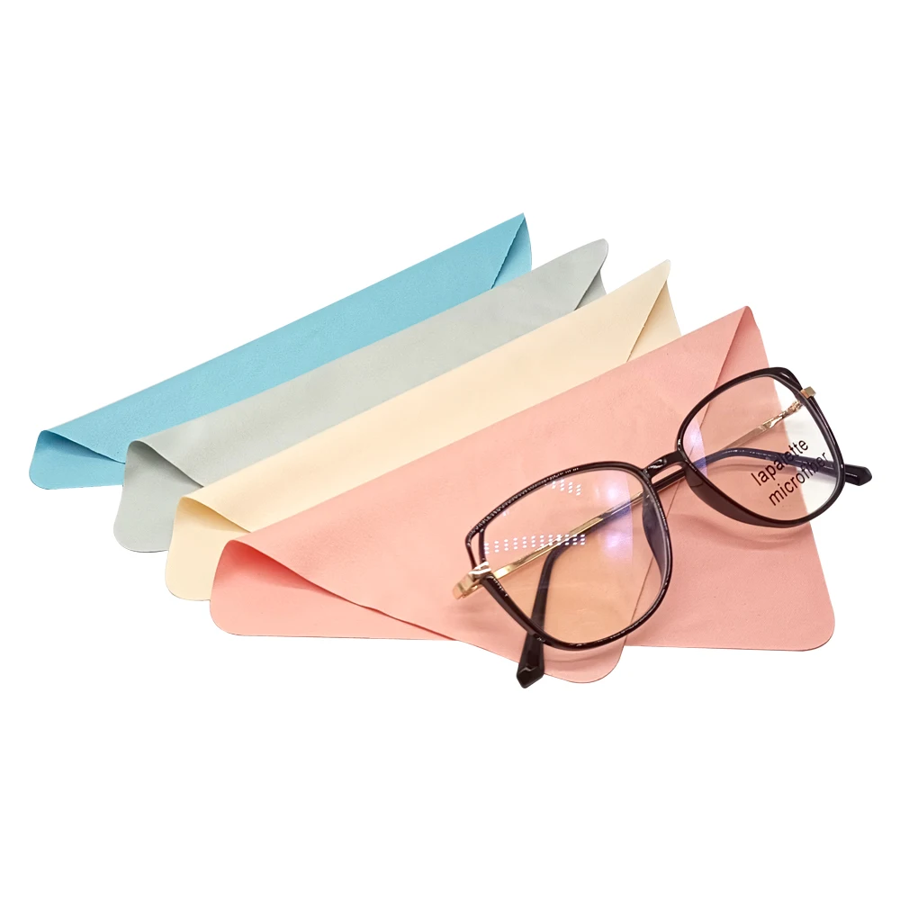 Fashion Glasses Cleaning Cloth Custom Logo Microfiber Eye Glasses Cleaning Cloth High Quality Glasses Cleaning Cloth