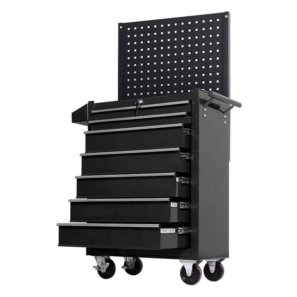 Tool Cabinet 7-Drawer Tool Box For Garage Rolling Tool Trolley Chest for Workshops Trolley Steel Heavy-Duty Drawers Trolley