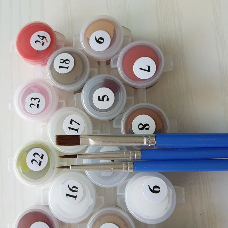 
Wholesale Paint by Numbers for Adults DIY Oil Painting Kit on Canvas Oil Painting Kit Acrylic Paint by Numbers 40*50cm 