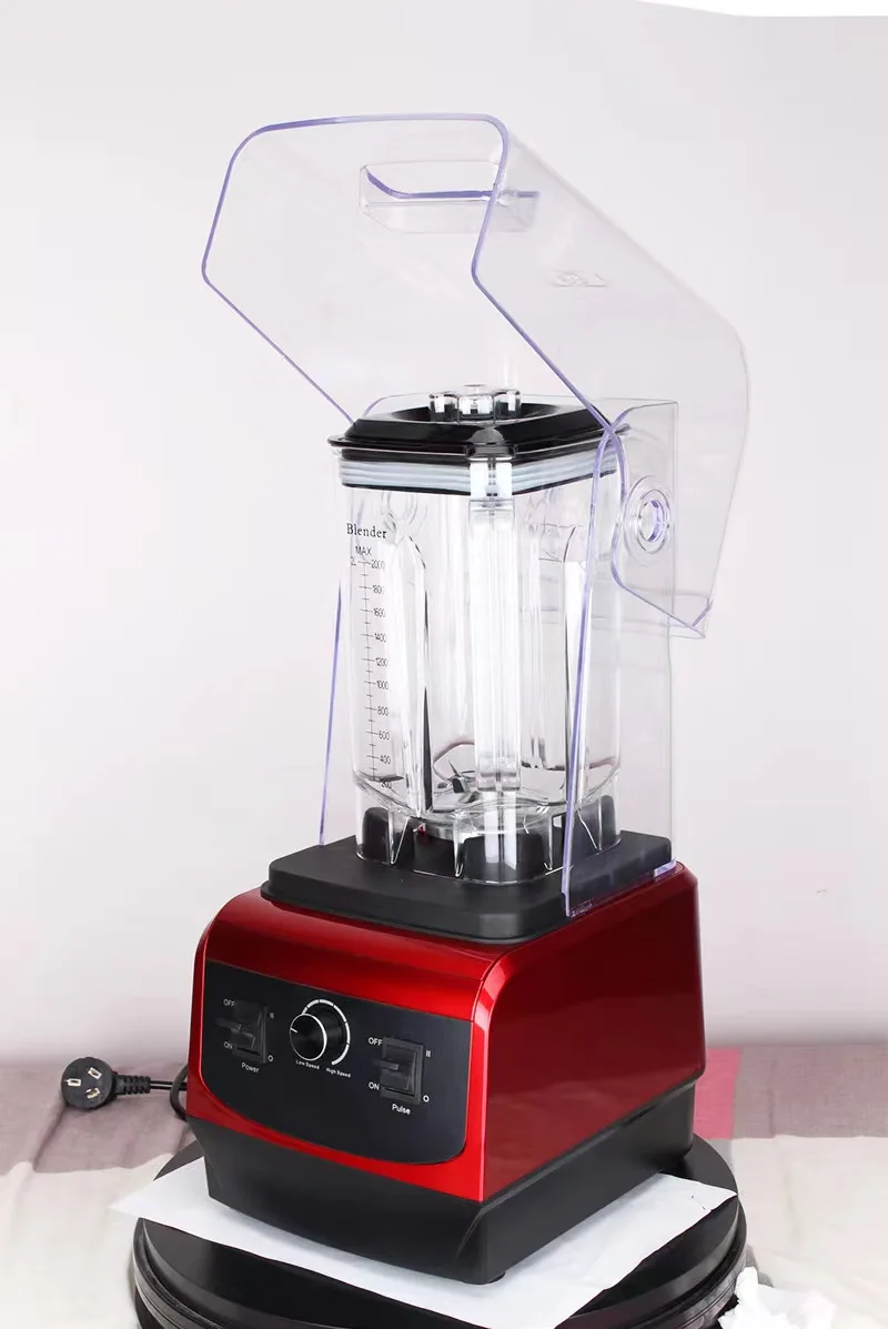 Commercial Low Noise With Sound Cover Silent Blender Machine Mixer Multifunctional Touch Screen High Speed Blender