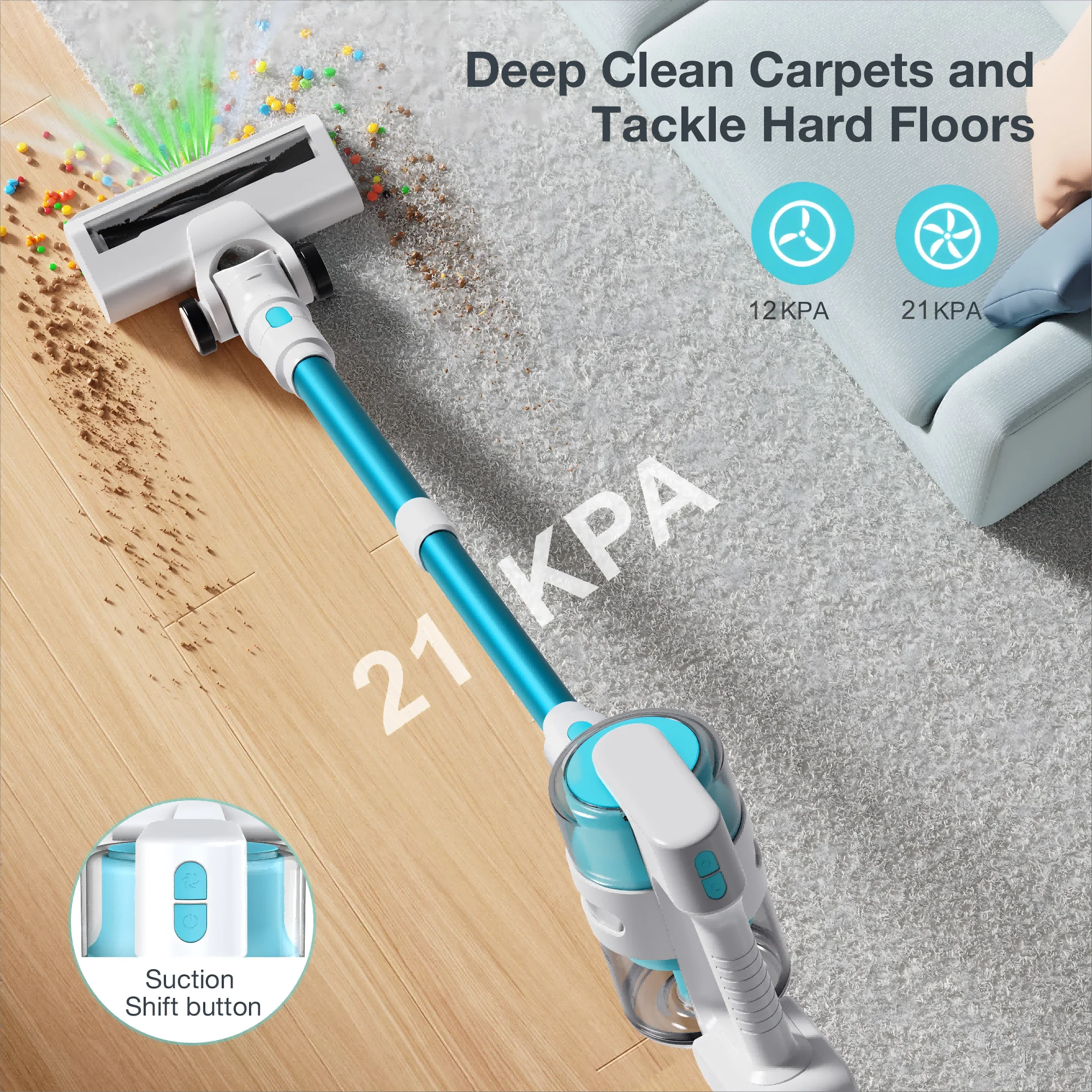 Moosoo S6Mate Vacuum Cleaner Hand Held Vacuum Cleaner Vacuum Cleaner With Water Filter For Carpet Sofa Home