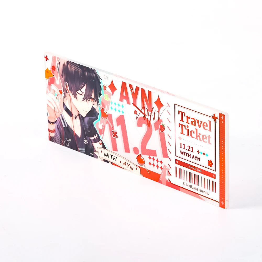 CNAWO Printed Custom Acrylic Block Cartoon Anime Plastic Acrylic Clear Block