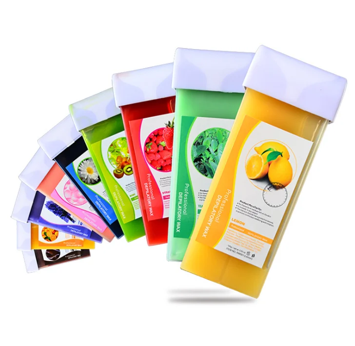 
Home Waxing Kit Professional Elastic Soft Wax Honey Depilatory Natural 100g Wax Roll On Painless Hair Removal for Full Body 