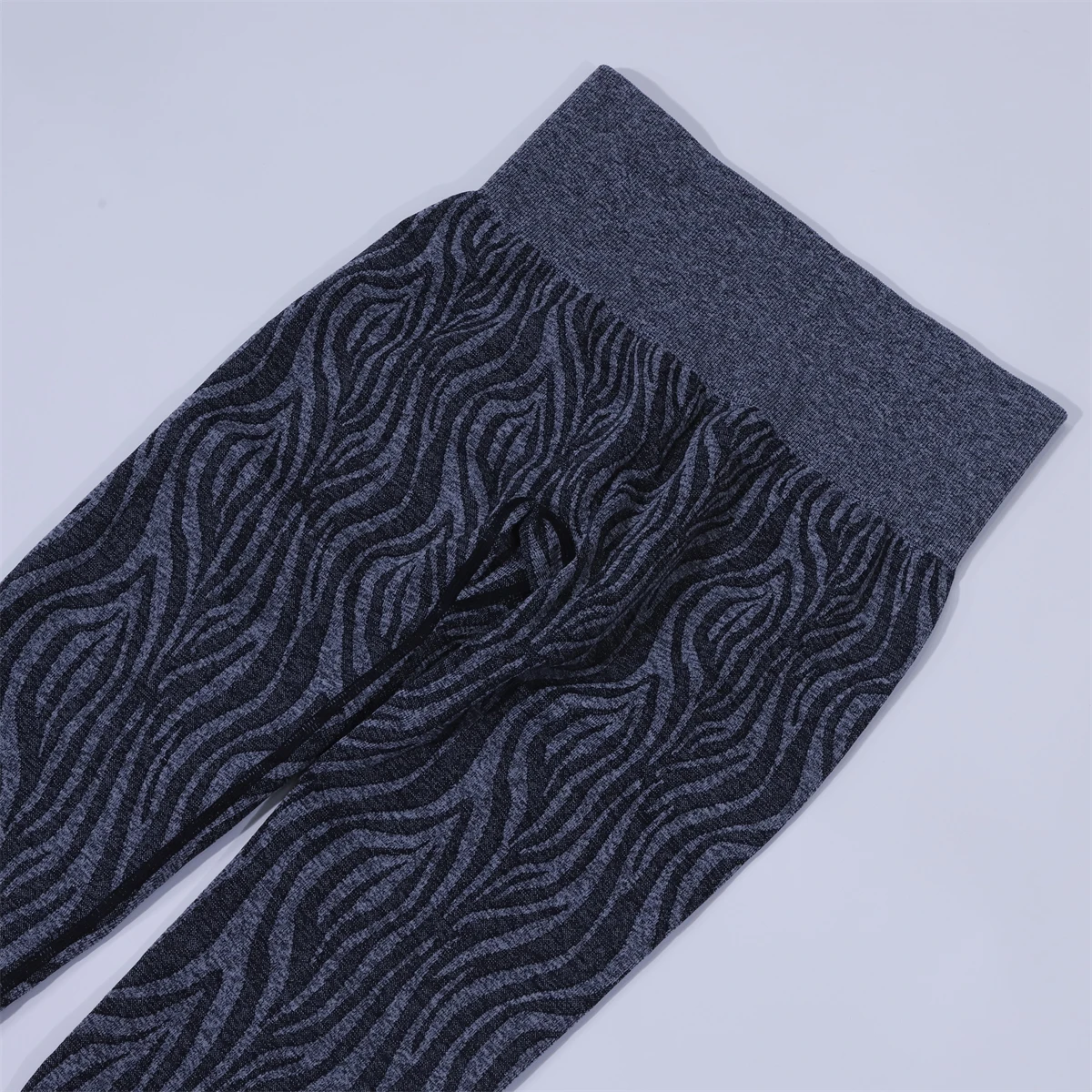 Custom Women High Waist Fitness Yoga Pants activewear wholesale Fuchsia Zebra Seamless Leggings