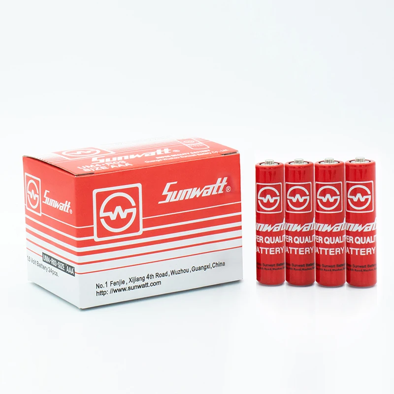 SUNWATT 1 5 В R03 размер AAA UM4 основная батарея для MP3 игрушек дистанционные часы