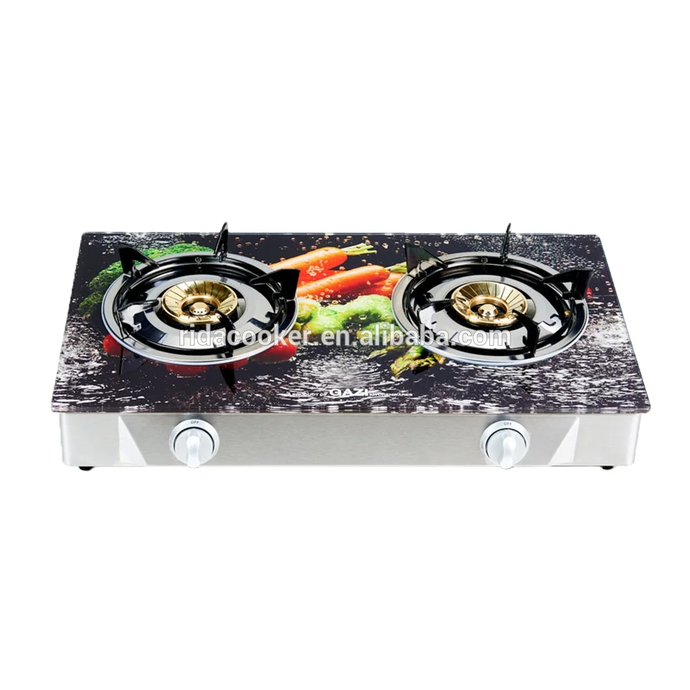 
Industrial prices 3d painting glass trending products powerful cooking range commercial gas stove for home 