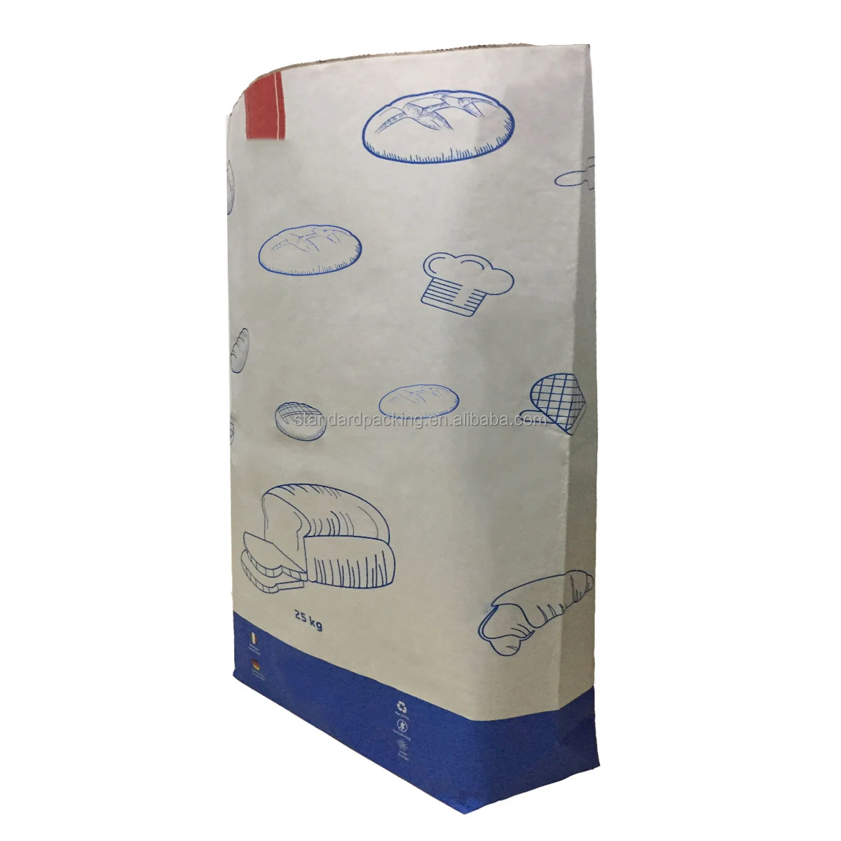 White Skimmed Milk Powder In 25 Kg Bag Flour Kraft Paper Bags For 10kg