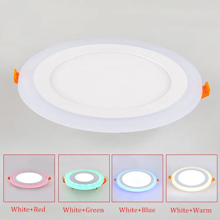 Double Color Changing Adjustable Rgb Skd Oem Ultra Slim Led Panel Light