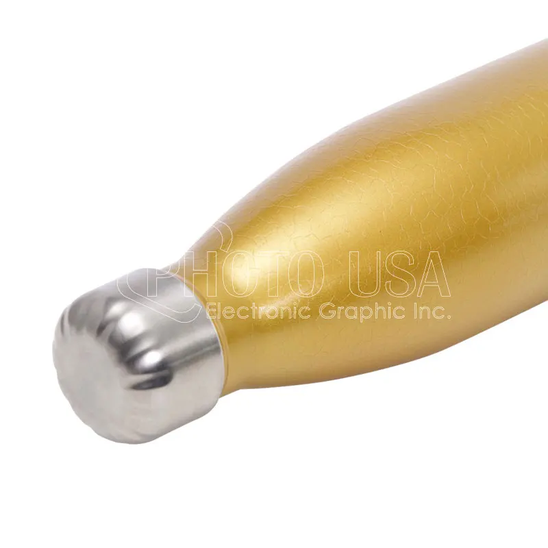 500 ml Orca Coatings Sublimation Blank Colored Crackle Paint Finish Stainless Steel Cola-Shaped Water Bottle