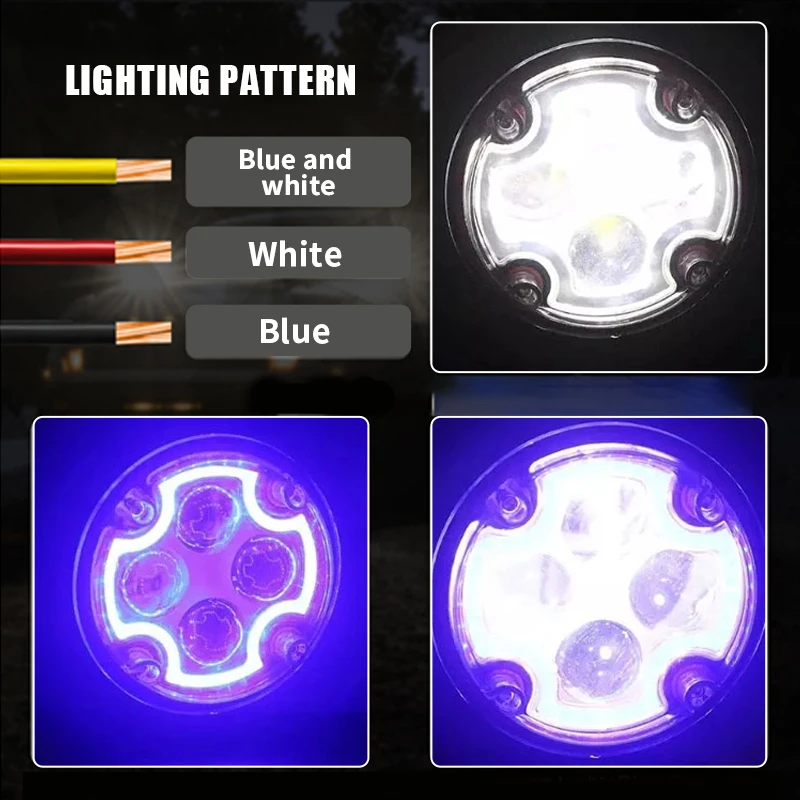 JHS Factory Price 3inch WorkLight Bulb Waterproof IP68 12V 24V 12W Lamp fog light led for Universal Motorcycle Jeeps