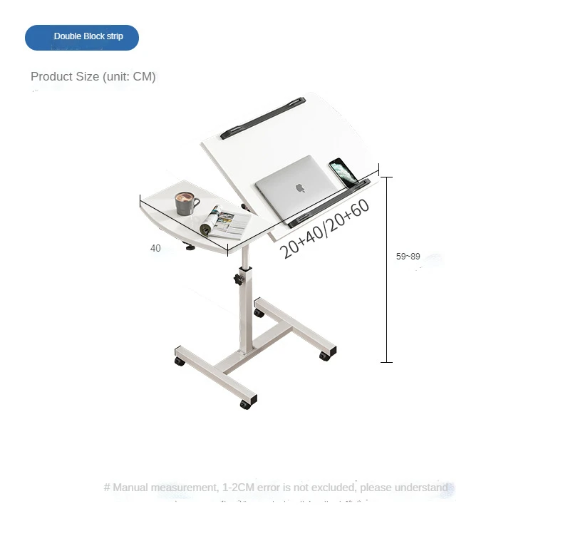 Bedside table removable simple table home student desk bedroom mobile lazy computer desk
