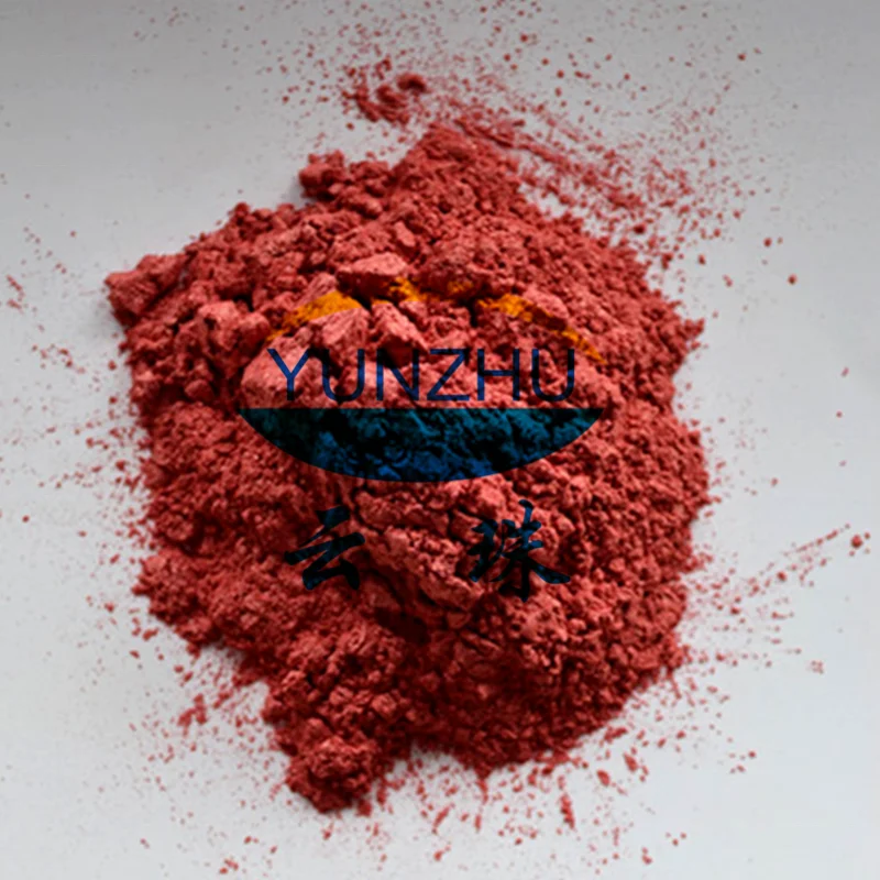 Yunzhu high quality red mica powder pearl pigment for candy car paint