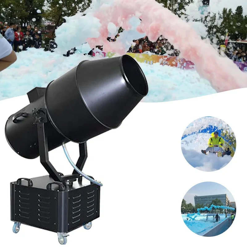 High Power Wedding Stage Effect 3000w Integrated Foam Party Cannon Machine For Swimming Pool Party